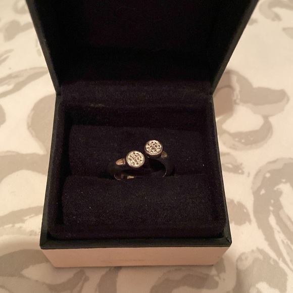 Links of London Diamond Sterling Silver Ring, size 4, 5, adjustable sizing - Picture 2 of 6